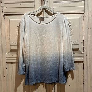 Lafayette 148 Graduated color knit top, sz. M